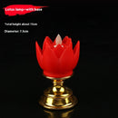 Gold Bottom Colorful Lotus Lights Simulation Candle Light
